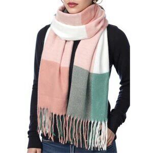 Womens Winter Scarf Soft Blanket Oversized Tassel Warm Shawl Valentines Day Gift